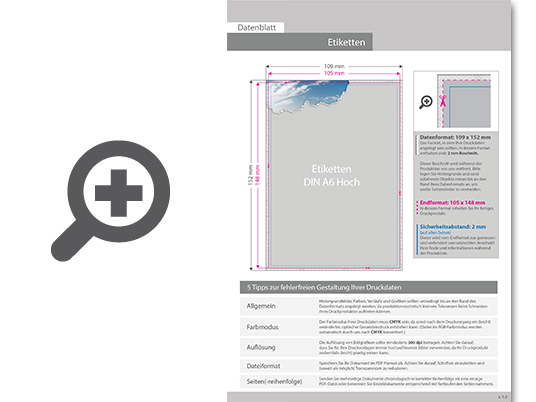 Product Bild nassleimetikett_din_a6_hoch_(10_5_x_14_8_cm)__4_0-farbig_bedruckt